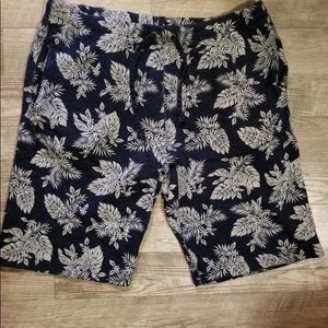 Polo Mens blue and white terry cloth shorts